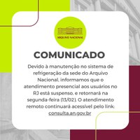 Atendimento presencial suspenso na sede do Rio de Janeiro