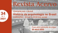 Chamada de artigos - Revista Acervo