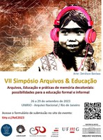 Convite para simpósio Arquivos & Educação, no AN e na Unirio