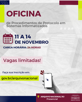 Inscrições Abertas: Oficina de Procedimentos de Protocolo em Sistemas Informatizados