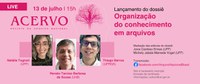 Live de lançamento da revista Acervo: "Organização do conhecimento em arquivos".