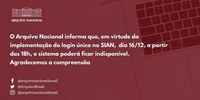 Manutenção no SIAN