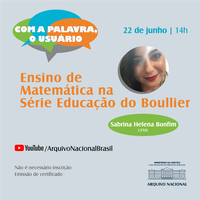 Nesta quinta, convidada falará sobre o ensino da Matemática, com base em pesquisa no Boullier