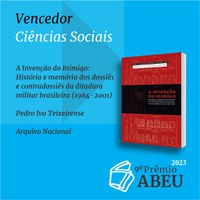 Livro de Pedro Ivo Carneiro Teixeirense vence a 9ªedição do prêmio da Associação Brasileira de Editoras Universitárias