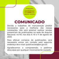 Suspensão da venda presencial de publicações