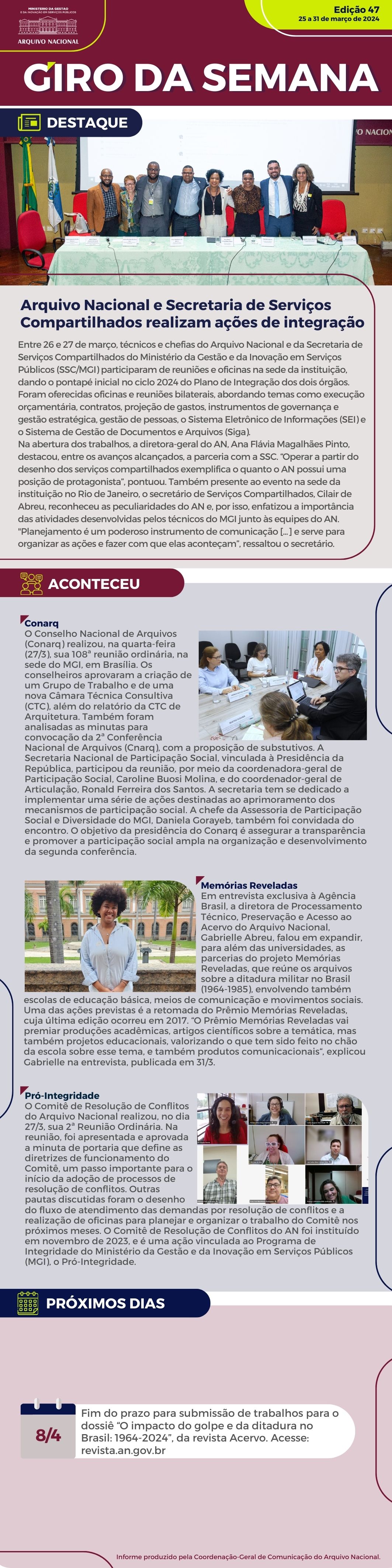 Giro da Semana n.º 47