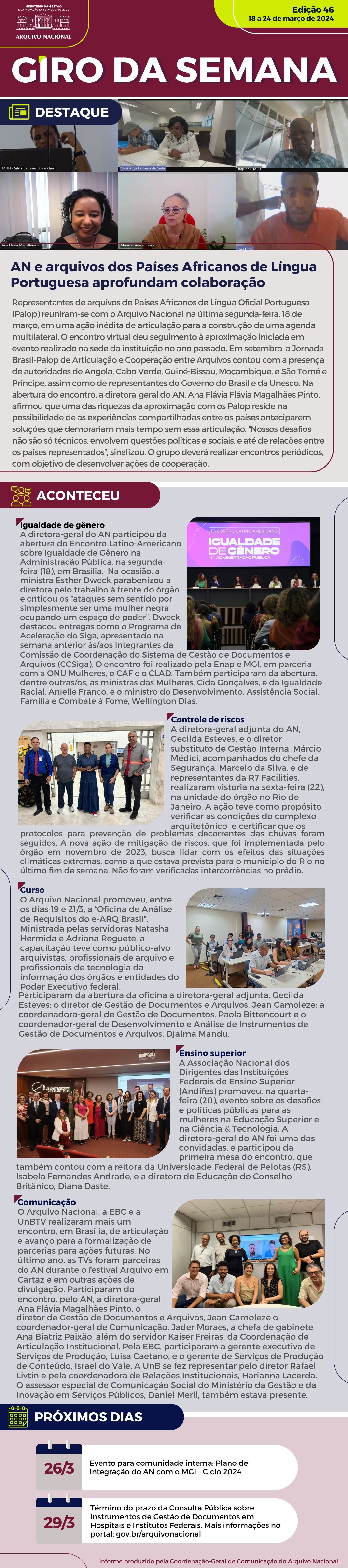 Giro da Semana n.º 46