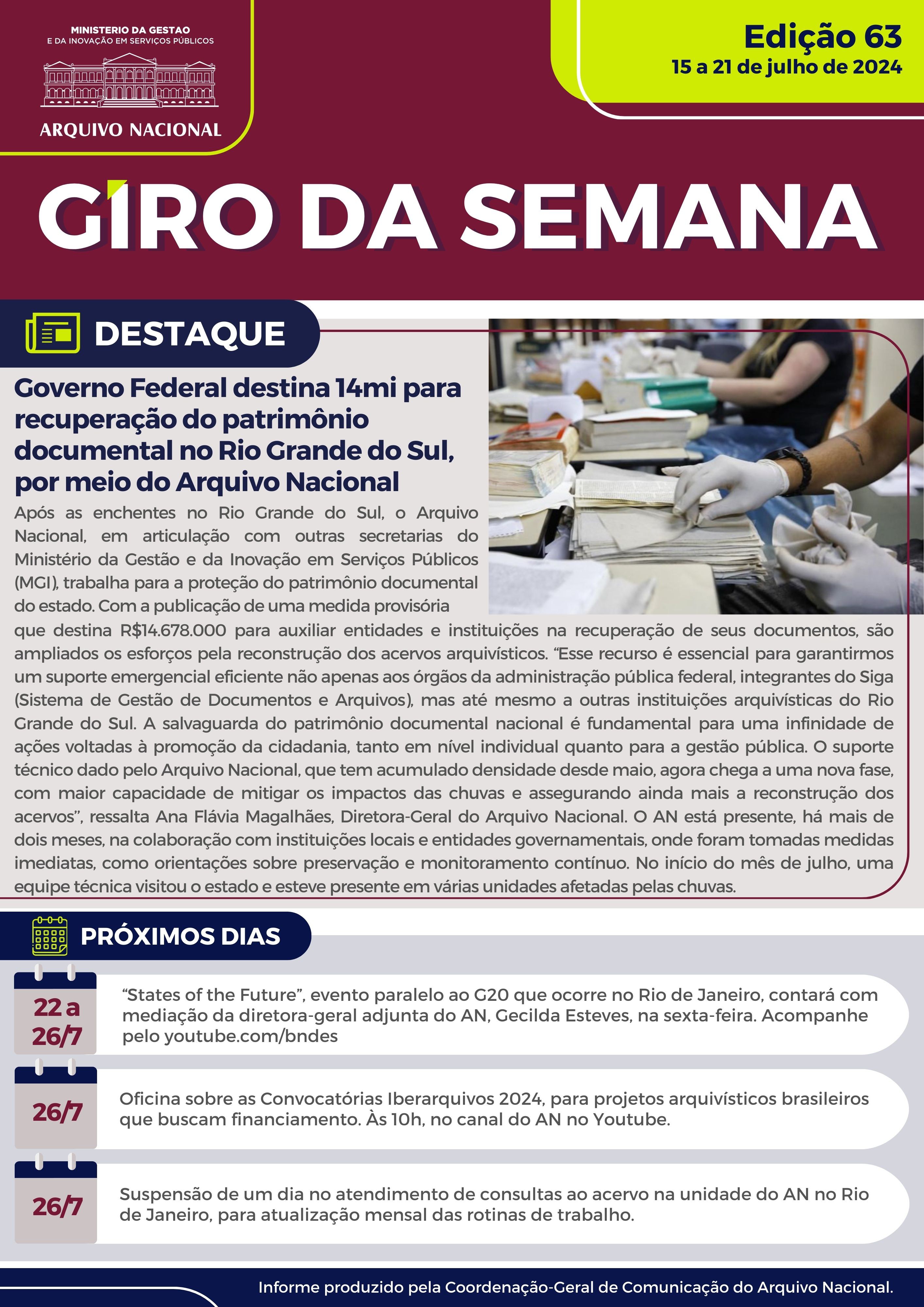Giro da Semana n.º 63