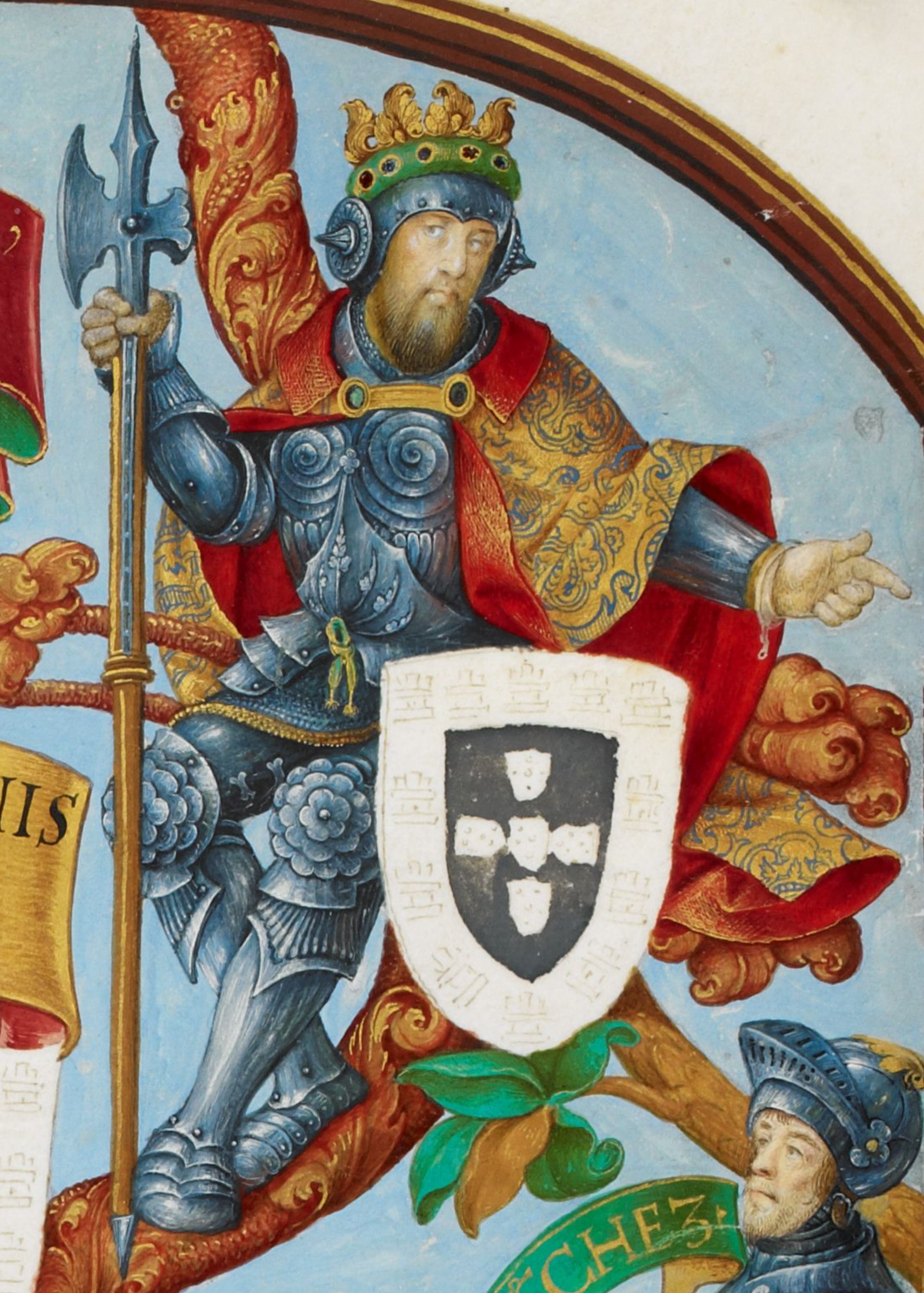 D. Afonso IV de Portugal (1291-1357), em iluminura do século XVI.