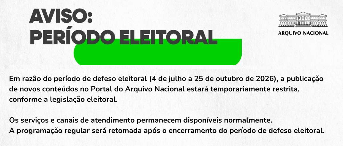 Comunicado sobre o período de defeso eleitoral