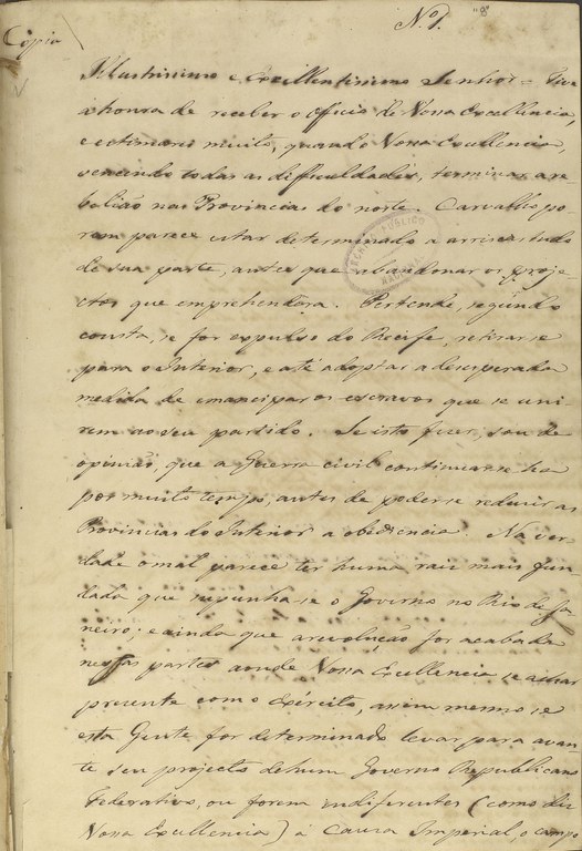 Carta de lorde Cochrane