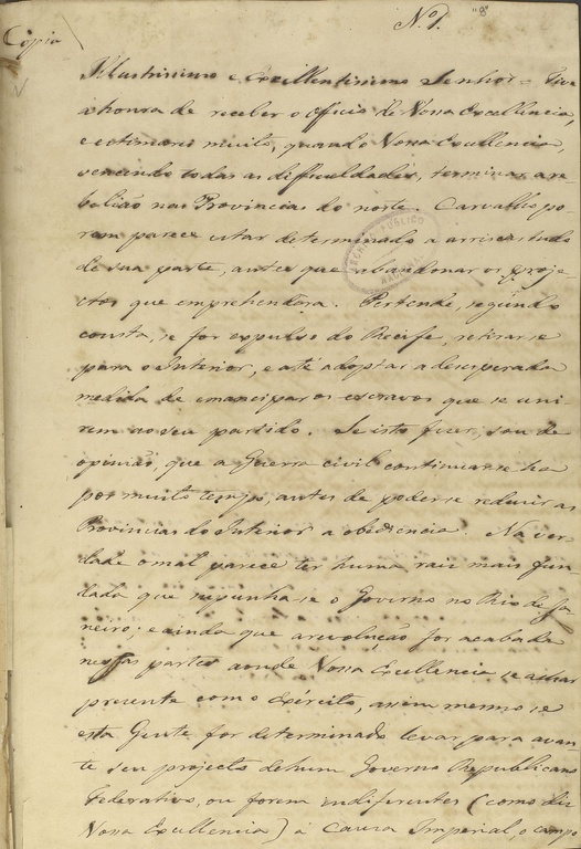 Carta de lorde Cochrane