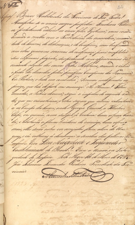 Carta aos habitantes do Rio Grande do Sul