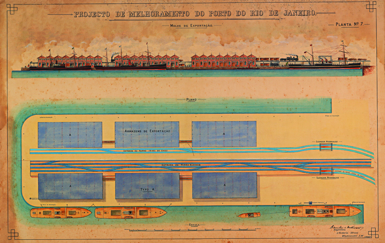 Projeto de melhoramento do Porto do Rio de Janeiro - molhe de exportação