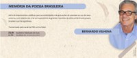 BN Convida | Memória da Poesia Brasileira, com Bernardo Vilhena