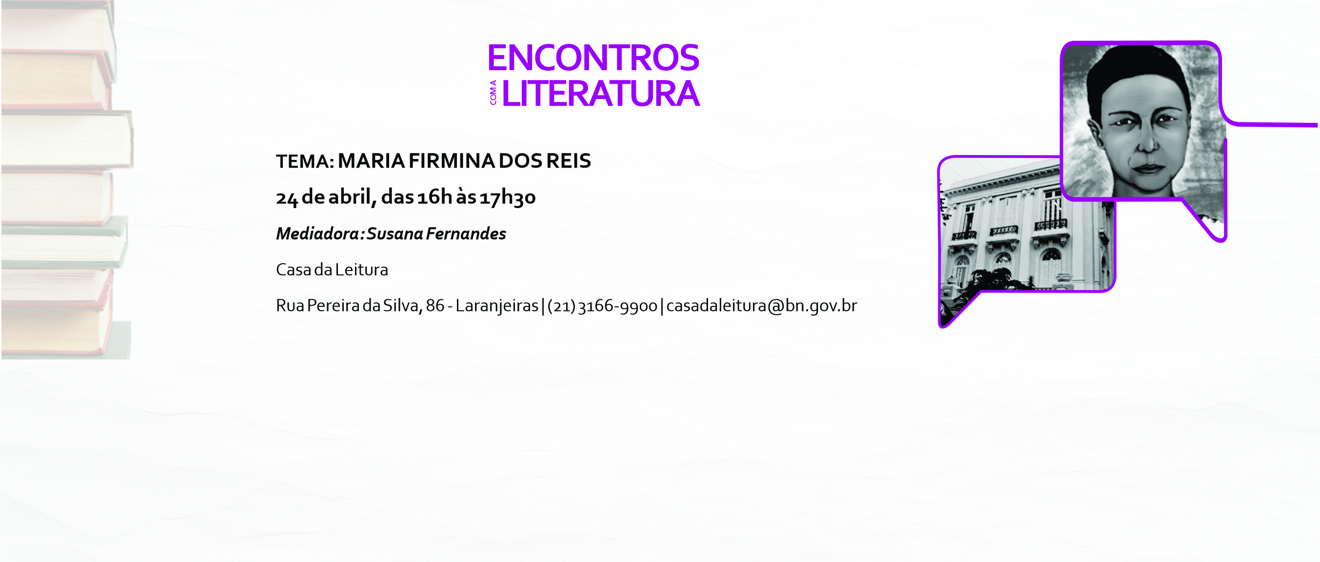 Casa da Leitura Convida | Encontros com a Literatura – 24 de Abril