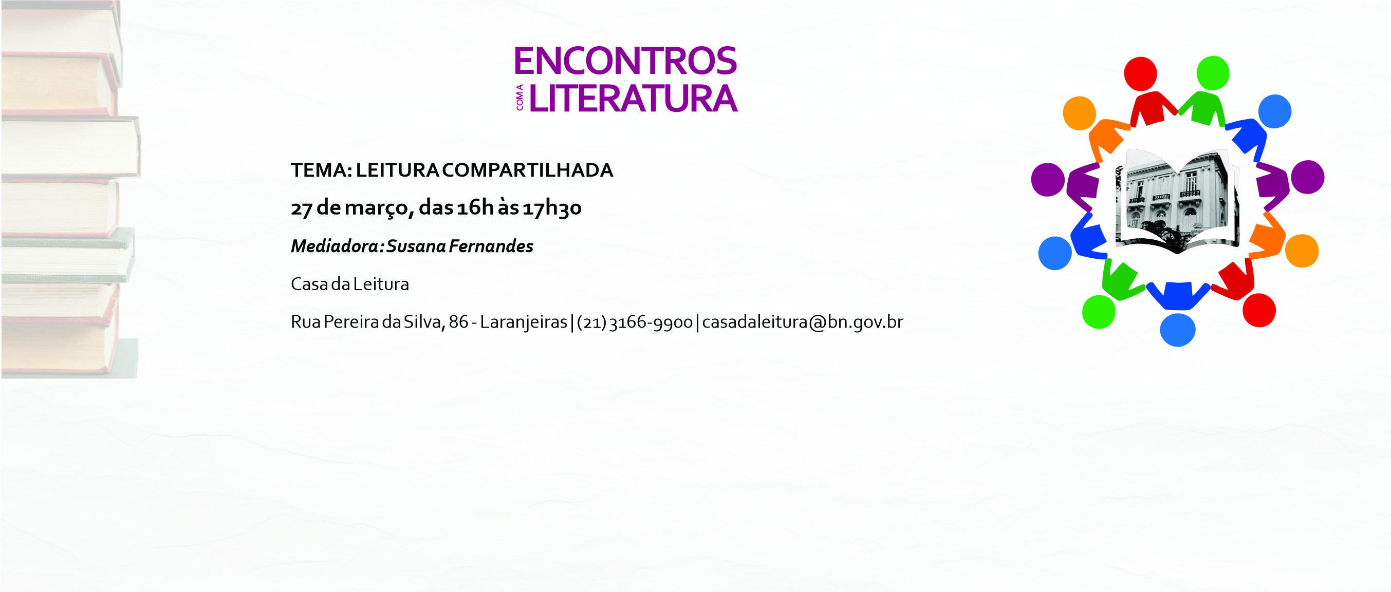 Casa da Leitura Convida | Encontros com a Literatura  - 27 de Março