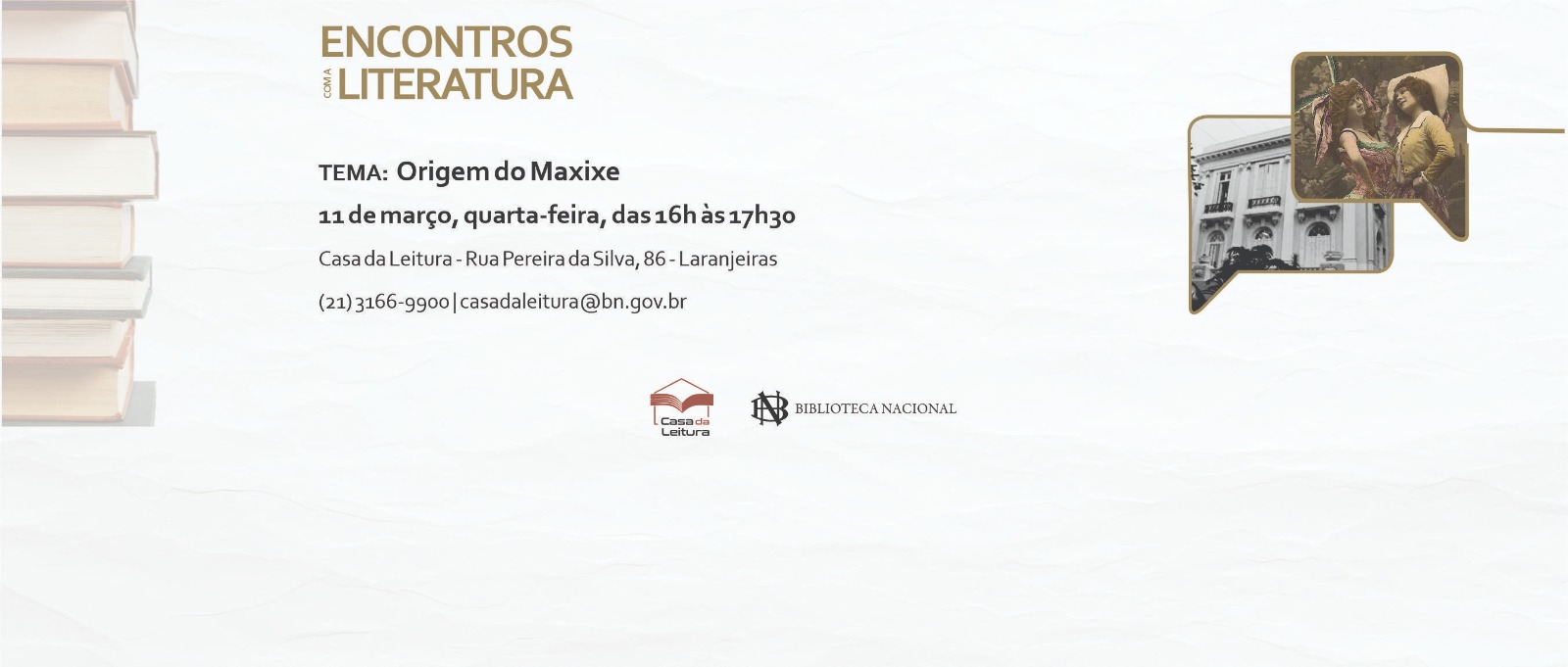 Casa da Leitura Convida | Encontros com a Literatura: A Origem do Maxixe