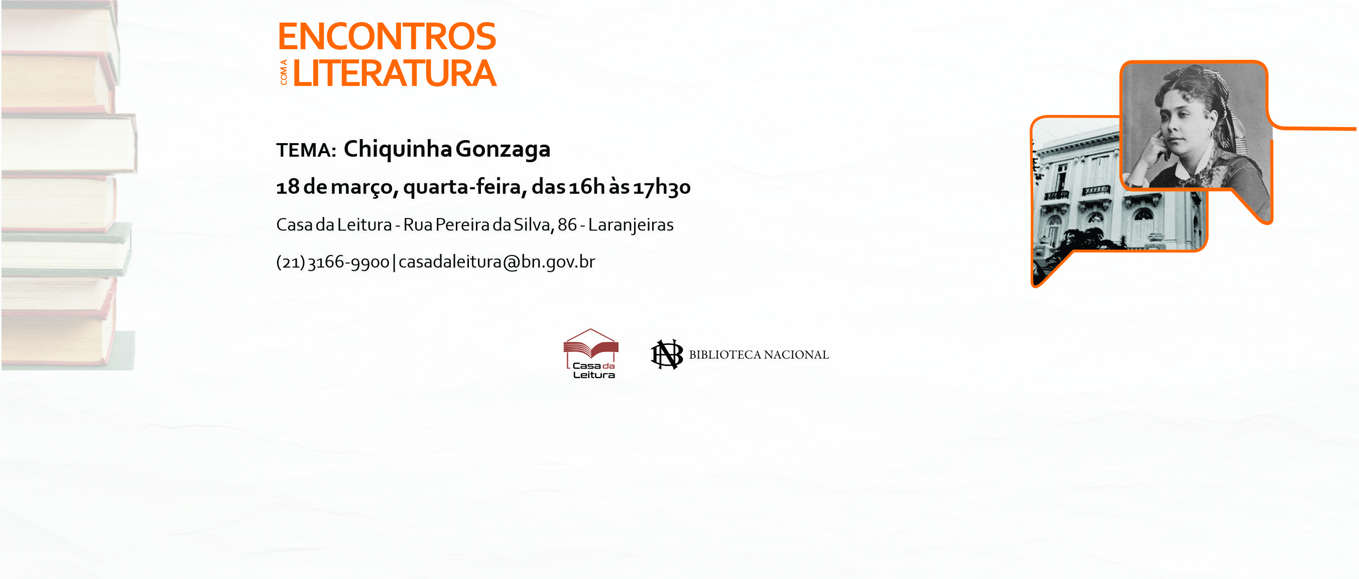 Casa da Leitura Convida | Encontros com a Literatura: Chiquinha Gonzaga