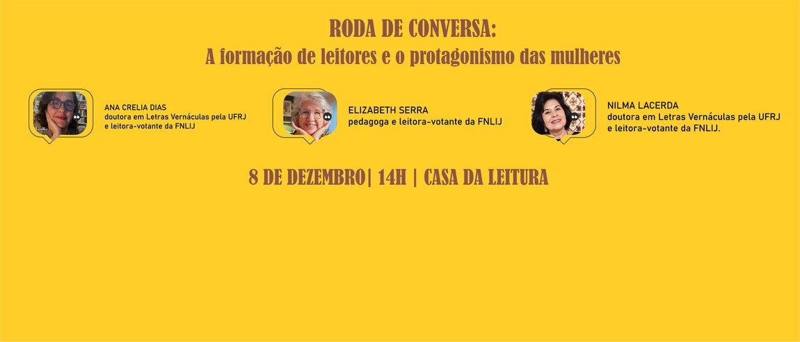 Casa da Leitura Convida | Roda de Conversa: A Formação de Leitores e o Protagonismo das Mulheres
