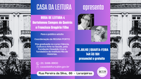 Casa da Leitura Convida | Roda de Leitura - Bartolomeu Campos de Queirós e Francisco Gregório Filho – 26 de julho