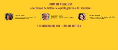 Casa da Leitura Convida | Roda de Conversa: A Formação de Leitores e o Protagonismo das Mulheres