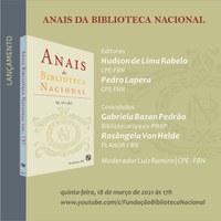Lançamentos da BN | Anais da Biblioteca Nacional