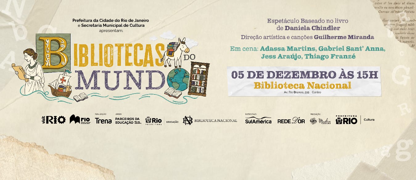 Biblioteca Nacional receberá o espetáculo Bibliotecas do Mundo