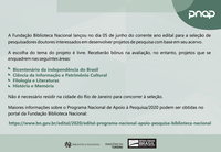 Boa notícia para o Edital do PNAP 2020 da FBN