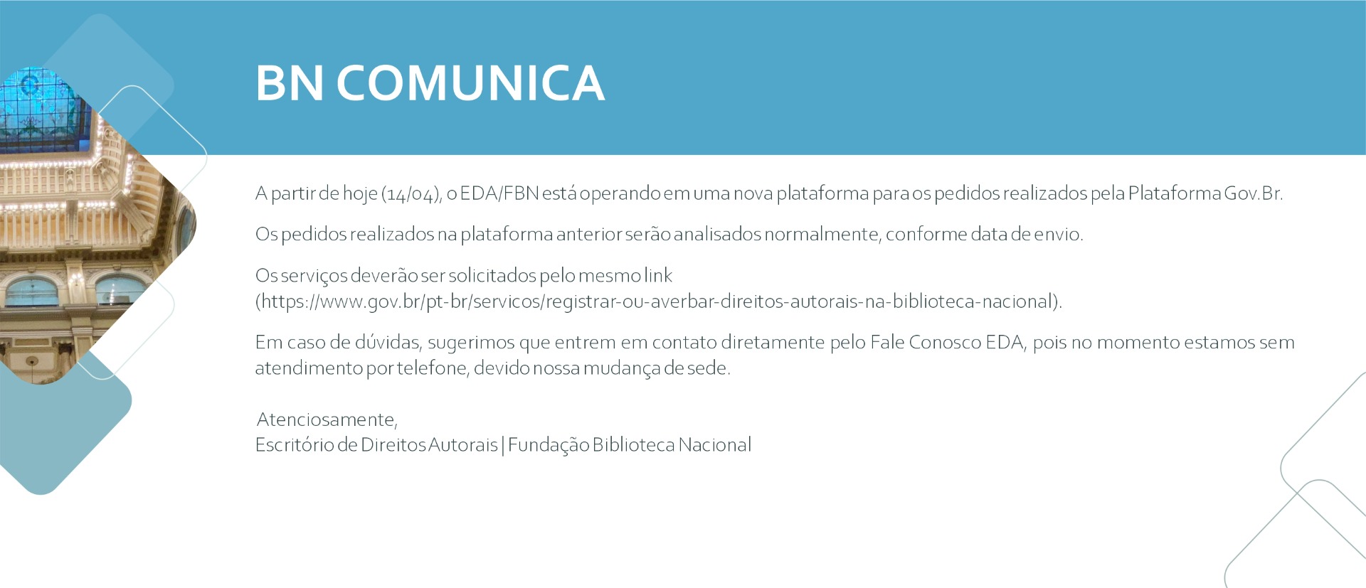 Comunicado | Escritório de Direitos Autorais