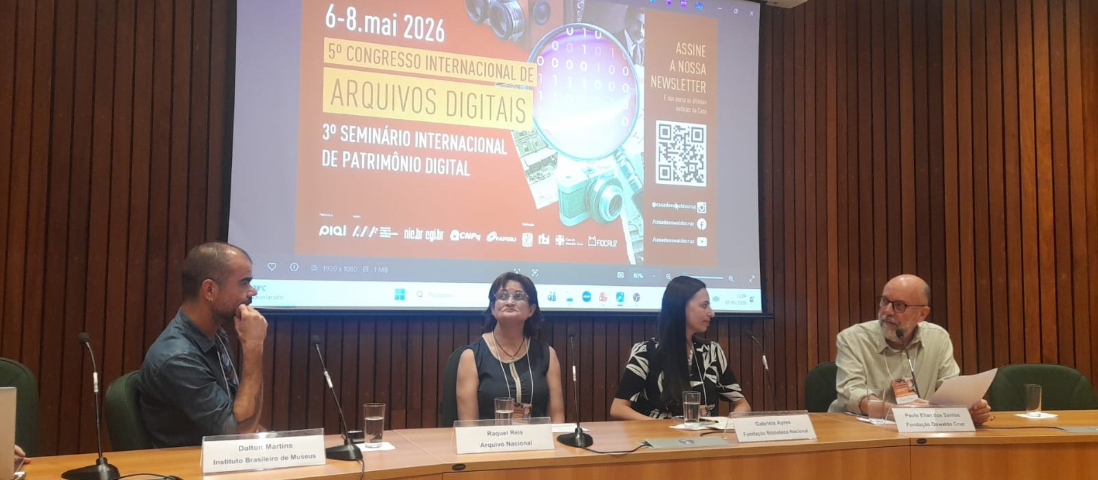FBN participa do V Congresso Internacional de Arquivos Digitais