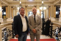 Presidente da FBN recebe a visita do prefeito de Pains/MG