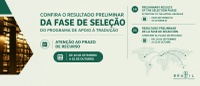Resultado preliminar da fase de seleção do Programa de Apoio à Tradução e Publicação de Autores Brasileiros no Exterior se encontra disponível