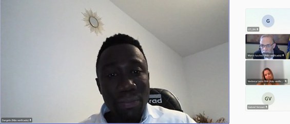 Presidente Marco Lucchesi participou de uma reunião virtual com o diretor da Biblioteca Nacional do Haiti, Dangelo Neard.