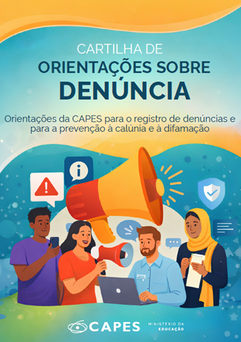 Capa da Cartilha de orientações sobre denúncias