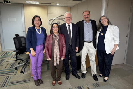 Presidentes da CAPES e do Inep reuniram-se na sede da Coordenação, em Brasília (Foto: Julia Prado - CGCOM/CAPES)
