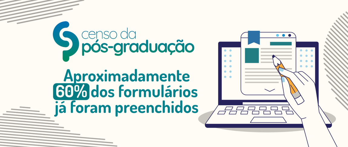 Censo da Pós-Graduação se aproxima de 60% de participação
