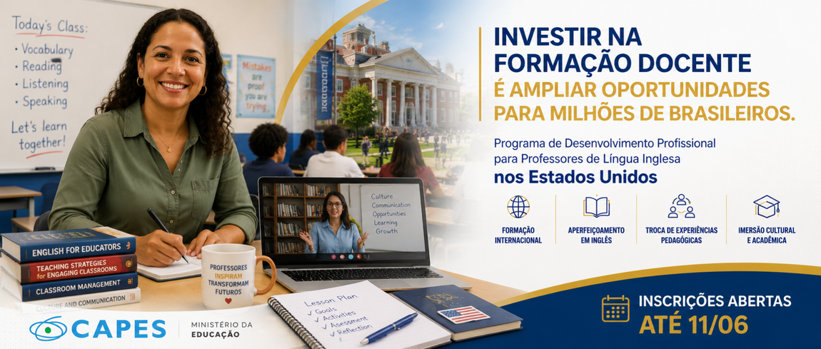 Programa oferece curso intensivo com atividades acadêmicas e imersão cultural para docentes da rede pública de educação básica