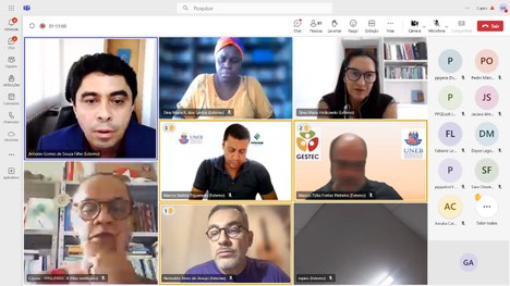 Print da tela durante a reunião (Divulgação)