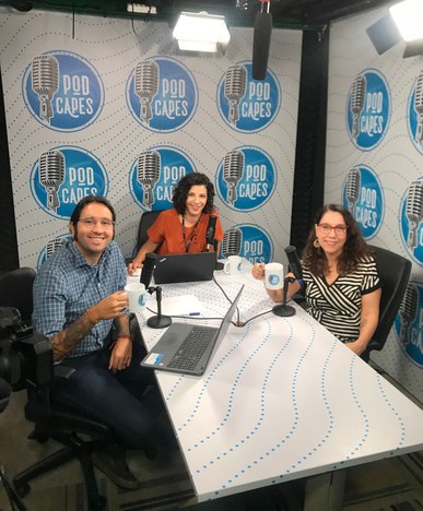 Imagem: Letícia de Oliveira é a entrevistada do PodCAPES (Ester Cruz - CGCOM/CAPES)