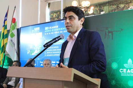 Imagem: Antonio Gomes ressaltou a transversalidade do evento, realizado em Rio Verde - GO(Ícaro Lucas Nunes - Ceagre/IF Goiano)