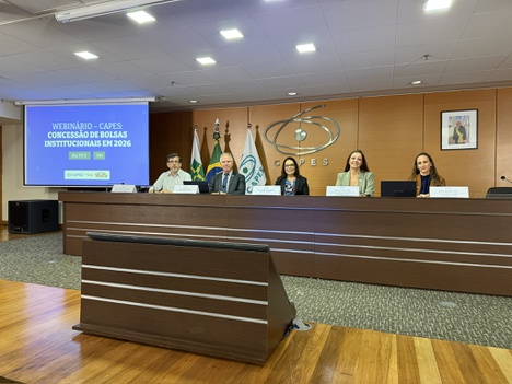 Imagem: Webinário Concessão de bolsas (Julia Prado - ASCOM/CAPES)