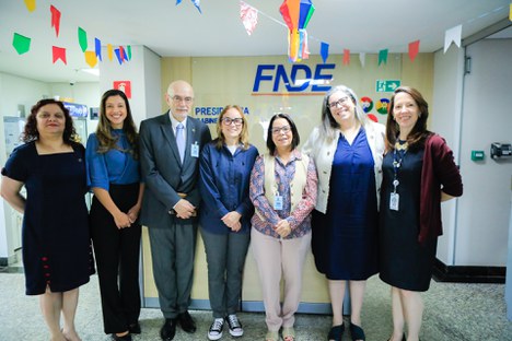 Imagem: Reunião CAPES e FNDE (Ester Cruz - CGCOM/CAPES)