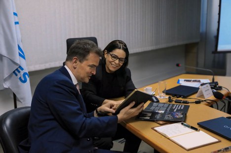 Imagem: Reunião entre a CAPES e Universidade de Birmingham (Naiara Demarco - CGCOM/CAPES)