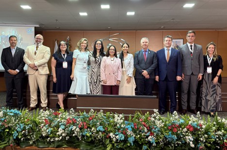 Imagem: Representantes da CAPES, MEC, instituições e parceiros do Portal de Periódicos da CAPES (Julia Prado - CGCOM/CAPES)