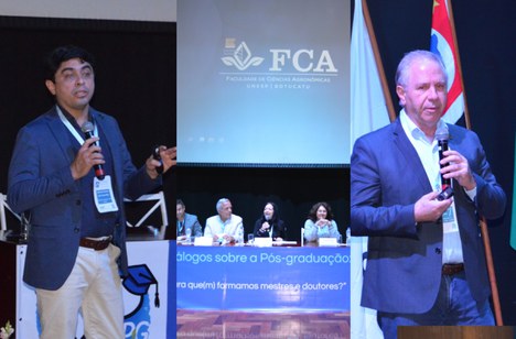 Imagem: Diretores da CAPES debateram pós-graduação em evento da Unesp em Botucatu (Assessoria de Imprensa da FCA/Unesp)