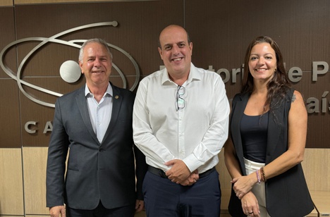 Imagem: Carlos Eduardo Ambrósio, novo pró-reitor de pós-graduação da USP visita a CAPES (Julia Prado - ASCOM/CAPES)