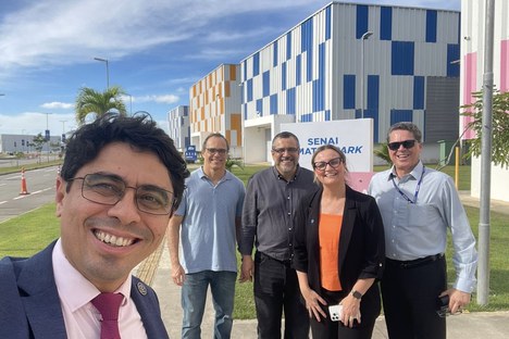 Imagem: Diretor de Avaliação da CAPES, visitou a Universidade Senai Climatec, em Salvador (Divulgação)