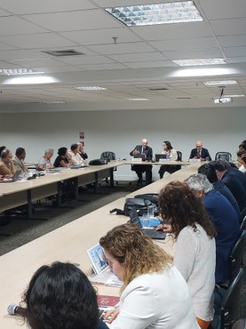 Imagem: Debates finais sobre a reunião de acompanhamento da CRES+5 (Naiara Demarco - CGCOM/CAPES)