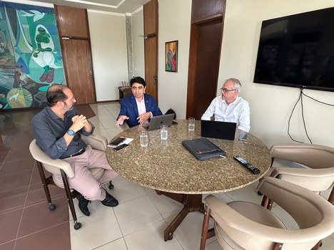 Imagem: Rubens Maribondo, Antonio Gomes Souza Filho e Daniel Diniz. (Maralice Freitas Ascom/UFRN)